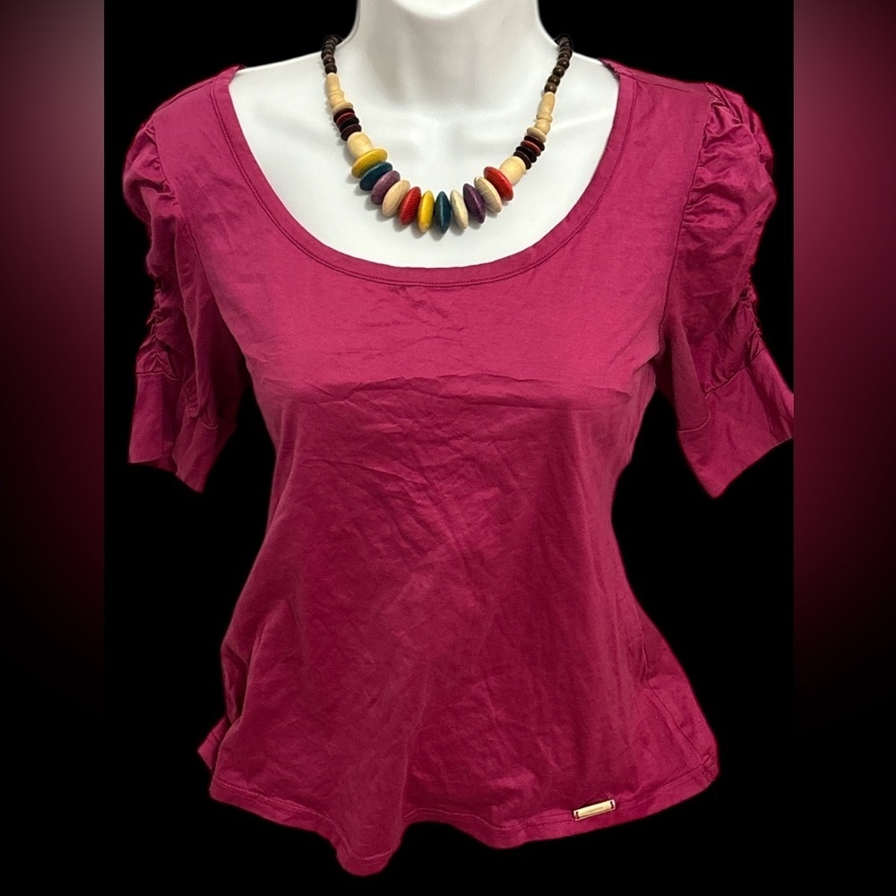 Vintage style Classics rushed sleeves Top